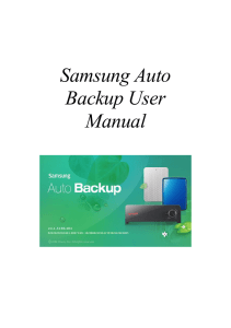 Samsung Auto Backup User Manual