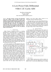 A Low-Power Fully Differential 9-Bit C