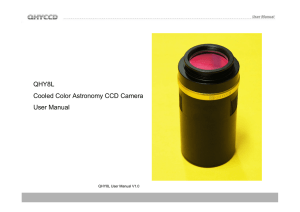 QHY8L Cooled Color Astronomy CCD Camera User Manual