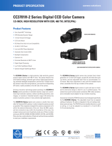 CC3701H-2 Series Digital CCD Color Camera