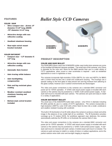 Bullet Style CCD Cameras