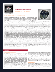 ST-8XME and ST-8XMEI Enhanced QE CCD Cameras