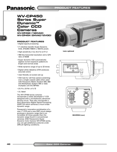 WV-CP450 Series Super Dynamic™ Color CCD Cameras