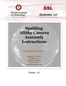Sandia AllSky Camera Build Guide