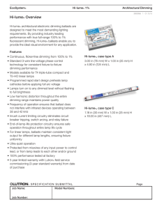 EcoSystem Multiple Control Input Ballasts