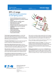 MTL LS Surge Protectors Data Sheet PDF