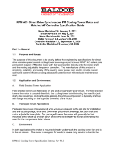 Direct Drive Cooling Tower Specification Guide