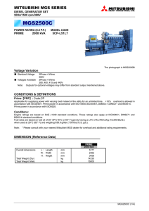 mgs series 560 control panel - Mitsubishi Heavy Industries