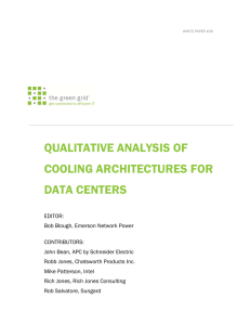 qualitative analysis of cooling architectures for data