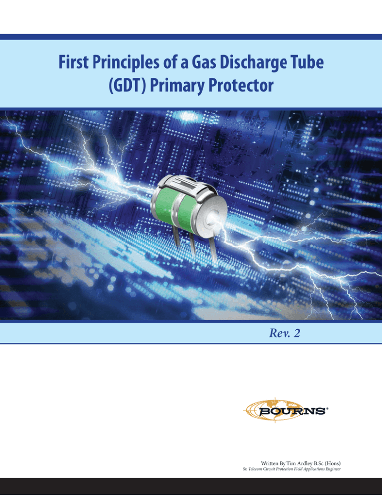 First Principles of a Gas Discharge Tube (GDT) Primary DigiKey