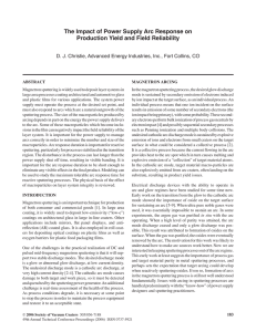 The Impact of Power Supply Arc Response on