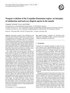Neogene evolution of the Carpatho-Pannonian region