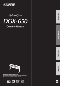 DGX-650 Owner`s Manual - American Musical Supply