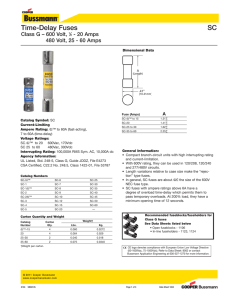 Time-Delay Fuses SC - Mouser Electronics