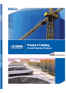 Edison Fuse Full Line Catalog, Reorder # 1005
