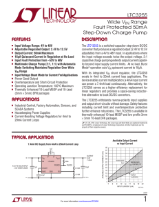 LTC3255 - Wide VIN Range Fault Protected 50mA Step