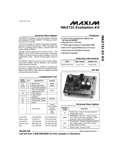 MAX731 Maxim Integrated Products