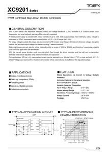 XC9201 Series - Torex Semiconductor