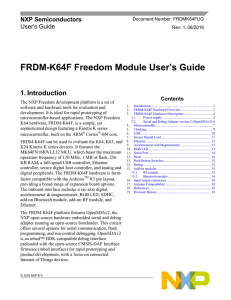 FRDMK64FUG, FRDM-K64F Freedom Module User`s Guide