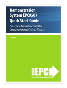 Demonstration System EPC9507 Quick Start Guide