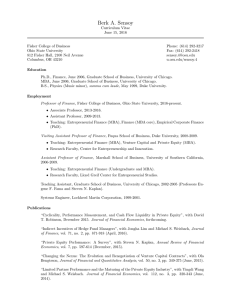 CV/Resume - Fisher College of Business