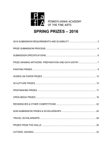 spring prizes – 2016 - PAFA - Pennsylvania Academy of the Fine Arts