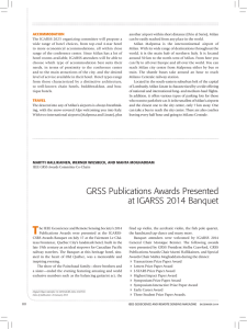 GRSS Publications Awards Presented at IGARSS 2014 Banquet