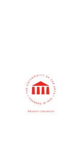 Awards ceremony - The University of the Arts