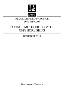 DNV-RP-C206: Fatigue Methodology of