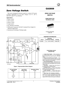 Zero Voltage Switch CA3059