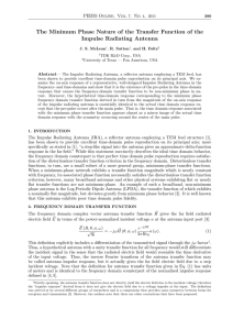 The Minimum Phase Nature of the Transfer Function of the Impulse