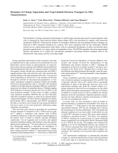 Dynamics of Charge Separation and Trap