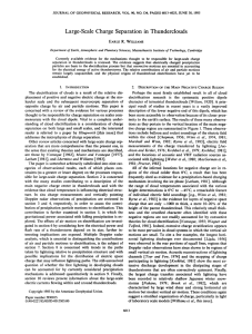 Large-Scale Charge Separation in Thunderclouds (Williams, 1985)