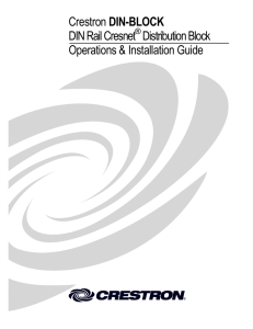 Operations and Installation Guide - DIN