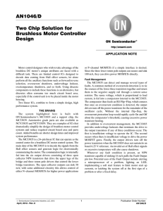 AN1046 - Two Chip Solution for Brushless Motor Controller Design