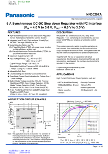 NN30297A 6 A Synchronous DC-DC Step down Regulator with I2C