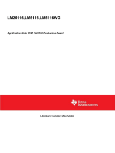 Application Note 1596 LM5116 Evaluation Board (Rev. B)