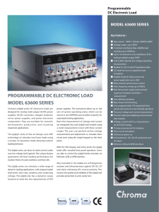programmable dc electronic load model 63600 series