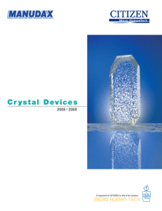 CITIZEN Crystal/Oscillator Catalogue