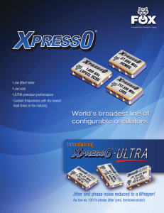 XpressO Brochure - Fox Electronics