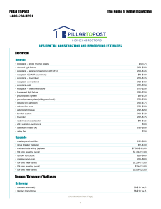 Residential Construction and Remodeling Estimates