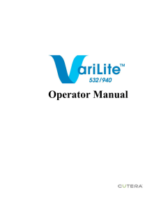 CoolGlide Operator Manual