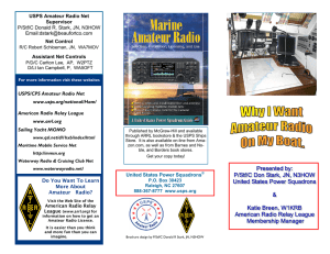 information on Amateur Radio onboard a bost