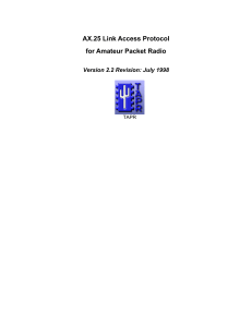 AX.25 Link Access Protocol for Amateur Packet Radio