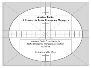 Idaho EM`s Served by Amateur Radio