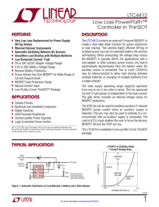 LTC4412 - Low Loss PowerPath Controller in