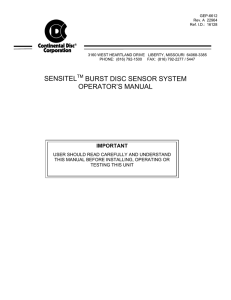 general information - Continental Disc Corporation