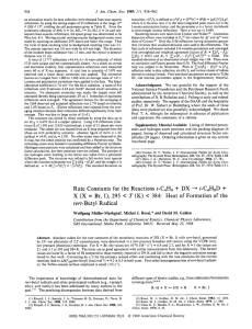 Rate Constants for the Reactions t-C4H9 + DX - i