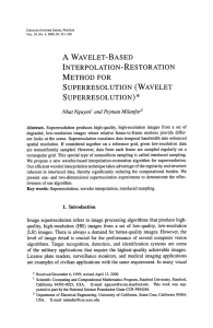 A wavelet-based interpolation-restoration method for superresolution