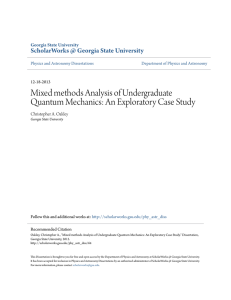 Mixed methods Analysis of Undergraduate Quantum Mechanics: An